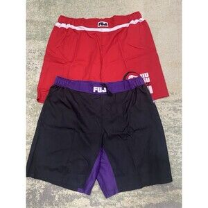 Fuji - Size 42" Everyday Grappling Red & High Impact Lightweight Shorts PURPLE